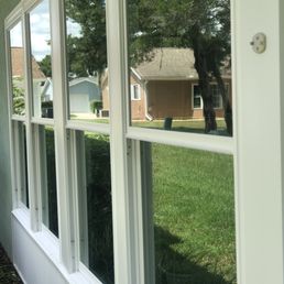 Streak-free glass on an enclosed porch